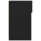 Preview: Nachttisch mit Schublade Schwarz Eichen-Optik 20x36x60 cm
