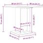 Preview: Esstisch Altholz-Optik 80x80x75 cm Holzwerkstoff