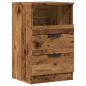 Preview: Nachttische 2 Stk. Altholz-Optik 40x36x65 cm Holzwerkstoff