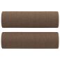 Preview: 2-Sitzer-Sofa mit Zierkissen Braun 140 cm Stoff