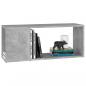 Preview: TV-Schrank Betongrau 80x24x32 cm Holzwerkstoff