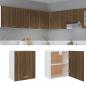 Preview: ARDEBO.de - Hängeschrank Braun Eichen-Optik 50x31x60 cm Holzwerkstoff