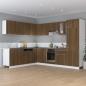 Preview: Hängeschrank Braun Eichen-Optik 50x31x60 cm Holzwerkstoff