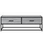 Preview: Couchtisch Grau Sonoma 100x50x35 cm Holzwerkstoff und Metall