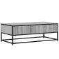 Preview: Couchtisch Grau Sonoma 100x50x35 cm Holzwerkstoff und Metall