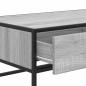 Preview: Couchtisch Grau Sonoma 100x50x35 cm Holzwerkstoff und Metall