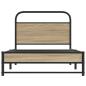 Preview: Bettgestell ohne Matratze 107x203 cm Räuchereiche Holzwerkstoff