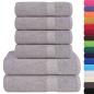 Preview: 6-tlg. Handtuch-Set Grau 360 g/m² 100% Baumwolle