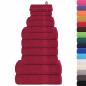Preview: 12-tlg. Handtuch-Set Bordeauxrot 360 g/m² 100% Baumwolle