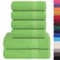 Preview: 6-tlg. Handtuch-Set Apfelgrün 360 g/m² 100% Baumwolle