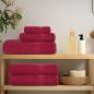 Preview: 8-tlg. Handtuch-Set Bordeauxrot 360 g/m² 100% Baumwolle