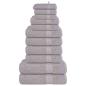 Preview: 12-tlg. Handtuch-Set Grau 360 g/m² 100% Baumwolle