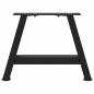 Preview: Couchtischbeine A-Form 2 Stk. Schwarz 50x(30-31) cm Stahl