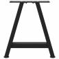 Preview: ARDEBO.de - Couchtischbeine A-Form 2 Stk. Schwarz 38x(42-43) cm Stahl