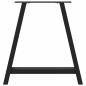 Preview: Couchtischbeine A-Form 2 Stk. Schwarz 80x(72-73) cm Stahl