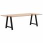 Preview: Couchtischbeine A-Form 2 Stk. Schwarz 80x(72-73) cm Stahl
