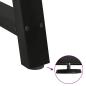Preview: Couchtischbeine A-Form 2 Stk. Schwarz 80x(72-73) cm Stahl