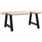 Preview: Couchtischbeine A-Form 2 Stk. Schwarz 70x(42-43) cm Stahl