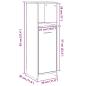 Preview: Badschrank Artisan-Eiche 30x30x95 cm Holzwerkstoff