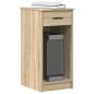 Preview: ARDEBO.de - Computerschrank mit Schublade Sonoma-Eiche 35x45x77 cm