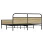 Preview: Metallbett ohne Matratze Sonoma-Eiche 193x203 cm