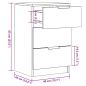 Preview: Nachttische 2 Stk. Altholz-Optik 40x36x65 cm Holzwerkstoff