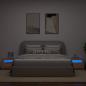 Preview: Nachttische 2 Stk. mit LEDs Artisan-Eiche 60x35x40 cm
