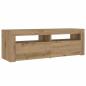 Preview: Nachttische 2 Stk. mit LEDs Artisan-Eiche 60x35x40 cm