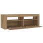Preview: Nachttische 2 Stk. mit LEDs Artisan-Eiche 60x35x40 cm