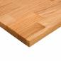 Preview: ARDEBO.de - Schreibtischplatte Hellbraun 120x50x2,5 cm Massivholz Eiche