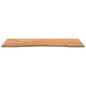 Preview: Schreibtischplatte Hellbraun 120x50x2,5 cm Massivholz Eiche