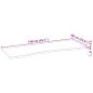Preview: Schreibtischplatte Hellbraun 140x60x2,5 cm Massivholz Eiche