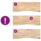 Preview: Schreibtischplatte Unbehandelt 140x50x2,5 cm Massivholz Eiche