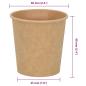 Preview: Pappbecher 1000 Stk. 4oz 100ml Braun