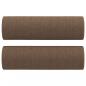 Preview: 2-Sitzer-Sofa mit Zierkissen Braun 120 cm Stoff