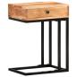 Preview: Beistelltisch U-Form 45x30x61 cm Akazie Massivholz
