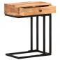 Preview: Beistelltisch U-Form 45x30x61 cm Akazie Massivholz