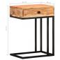 Preview: Beistelltisch U-Form 45x30x61 cm Akazie Massivholz