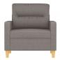 Preview: Sofasessel Taupe 60 cm Stoff