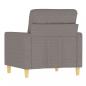 Preview: Sofasessel Taupe 60 cm Stoff