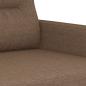 Preview: 3-tlg. Sofagarnitur mit Kissen Braun Stoff