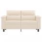 Preview: 2-Sitzer-Sofa Beige 120 cm Mikrofasergewebe