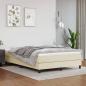 Preview: ARDEBO.de - Bettgestell Creme 140x190 cm Kunstleder