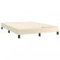 Preview: Bettgestell Creme 140x190 cm Kunstleder