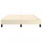 Preview: Bettgestell Creme 140x190 cm Kunstleder