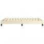 Preview: Bettgestell Creme 140x190 cm Kunstleder