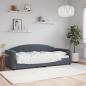 Preview: ARDEBO.de - Tagesbett Dunkelgrau 80x200 cm Samt