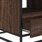 Preview: Couchtisch Braun Eichen-Optik 100x50x45 cm Holzwerkstoff Metall