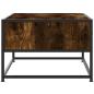 Preview: Couchtisch Räuchereiche 100x50x35 cm Holzwerkstoff und Metall