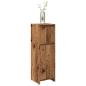 Preview: ARDEBO.de - Badschrank Altholz-Optik 30x30x95 cm Holzwerkstoff